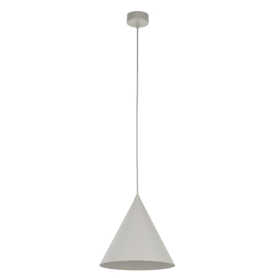 Lampada cono sospensione beige 25cm